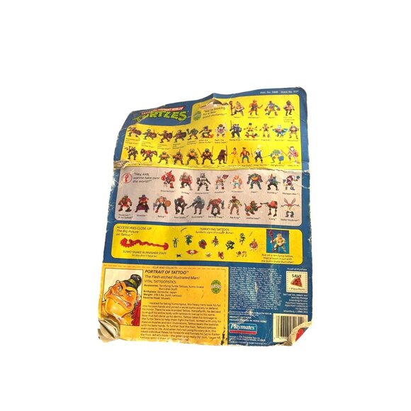 Teenage Mutant Ninja Turtles Tattoo Toy Figure Playmates 1991 Vintage Collectibl - Picture 7 of 8